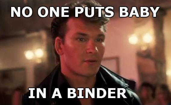 baby in a binder