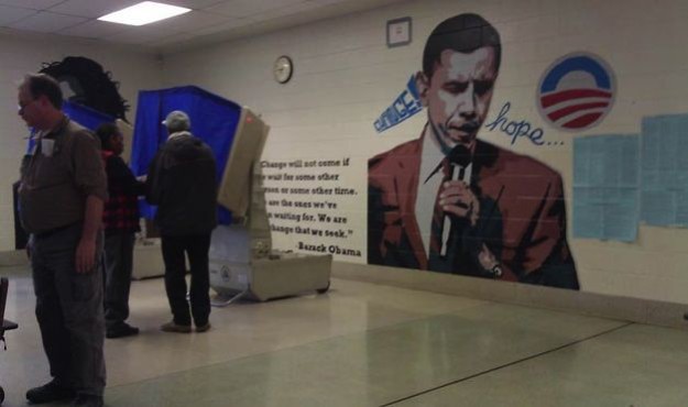 obama polling location