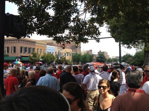 Downtown Athens ... ready to rumble.