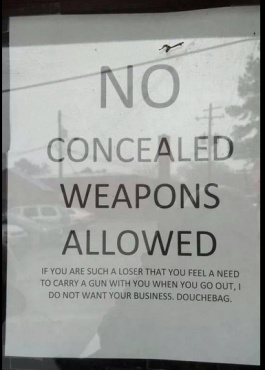 no guns allowed