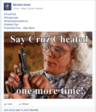 cruz cheated