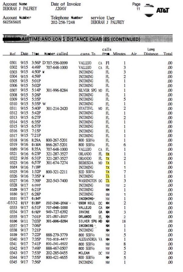 dc madam phone record