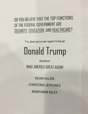 trump flyer