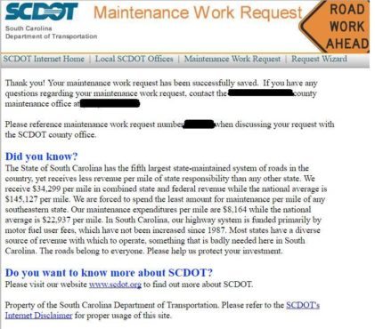 work order screen grab