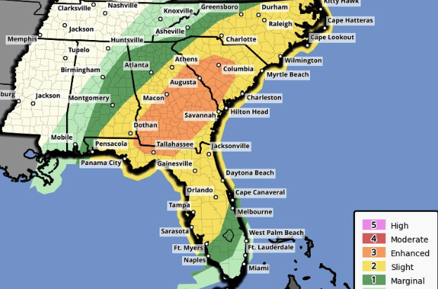 SC weather update by NWS