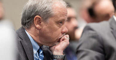 Prosecutor Creighton Waters listens to cross examination during Alex Murdaugh’s trial for murder at the Colleton County Courthouse on Tuesday, January 31, 2023. Joshua Boucher/The State/Pool