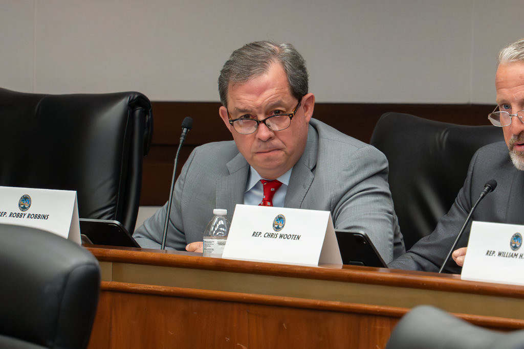 Rep. Robby Robins at Third Judicial Reform Ad Hoc Committee Meeting