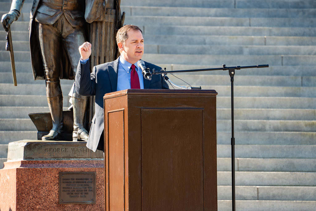 David Pascoe Promotes Judicial Reform at 2024 S.C. Victim's Rally