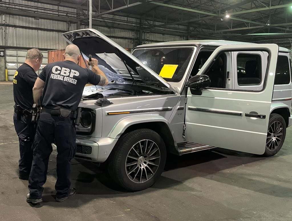 CBP Officers Continue Recovering Stolen Vehicles at Charleston and Savannah Seaports.