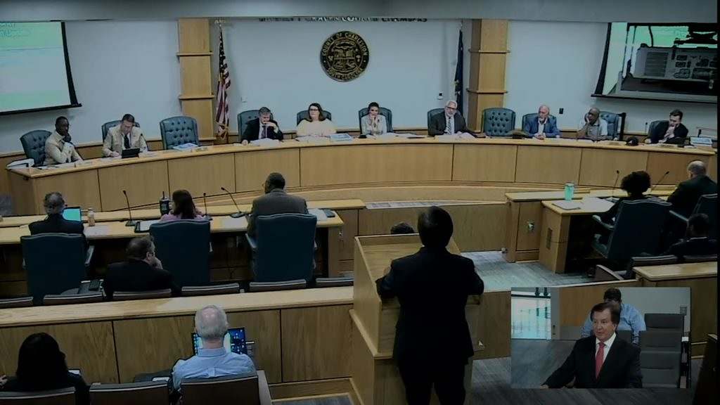 Probate Court Judge Irv Condon Appears before the Charleston County Council