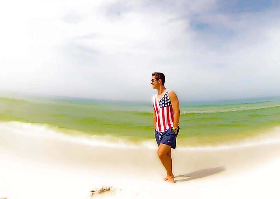 Tucker Hipps from Moms Facebook beach