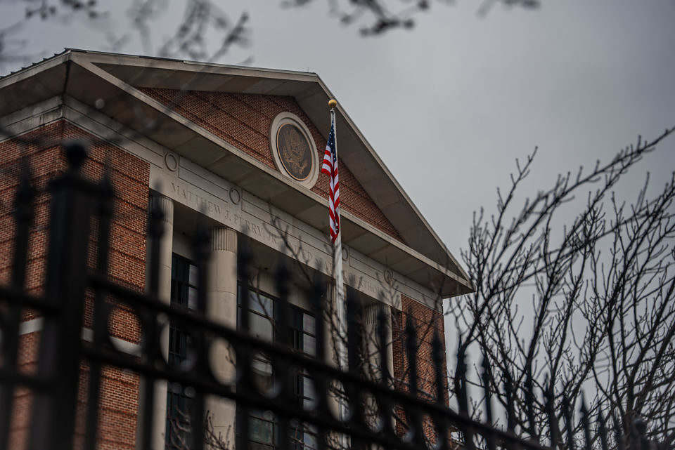 Matthew J. Perry, Jr. Courthouse. Courtroom. United States Attorney District of South Carolina. Federal government office. Columbia, South Carolina. The United States Department of Justice. Andrew Fancher.